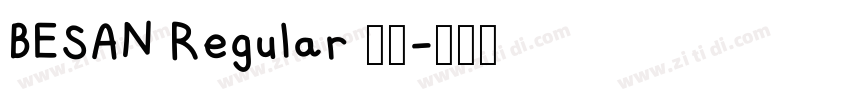 BESAN Regular 下载字体转换